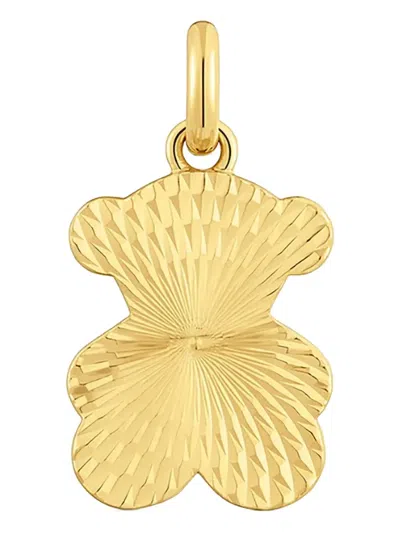 Tous Patterned Bear-shape Pendant In Gold
