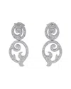 Tous 18k White Gold 1.75ct Diamond Earrings To03-061025 In Metallic