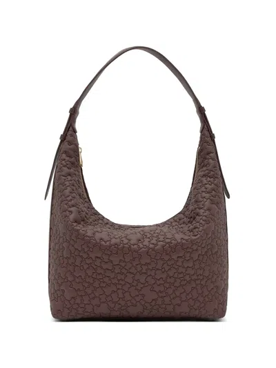 Tous Puffy Bear Shoulder Bag In Brown