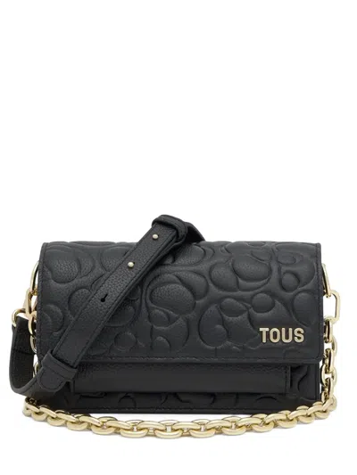 Tous Quilted Chain Bag In Black