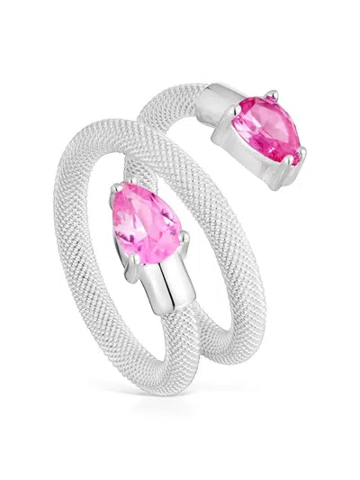 Tous Ring In Wickeloptik In Silver