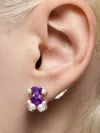 Tous Sapphire-bear Earrings In Purple