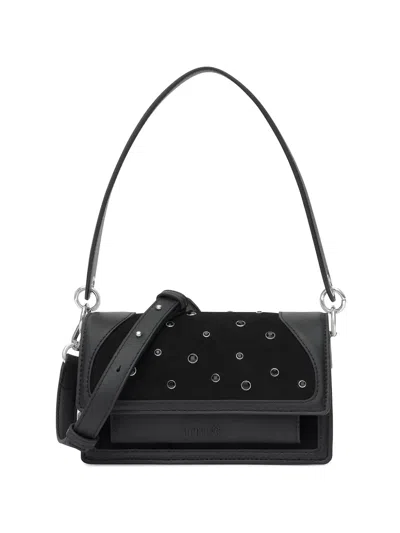 Tous Small Audree Strass Studded Shoulder Bag In Black