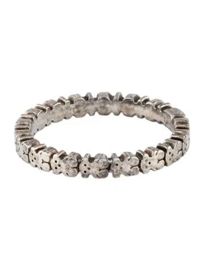 Pre-owned Tous Straight Motif Bear Eternity Band In Multi