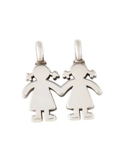 Pre-owned Tous Sweet Dolls Girl-girl Pendant, 1" In Multi