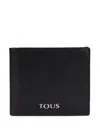 Tous Textured Leather Cardholder In Black