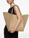 Tous Tulip Suede-leather Tote Bag In Neutral