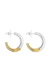 Tous Two-tone Hoop Earrings In Metallic