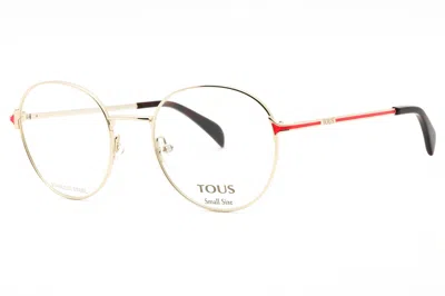 Tous Vto448l Round Metal Frame Eyeglasses In Rose Gold
