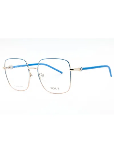 Tous Vto450 Eyeglasses In 0sna - Shiny Light Gold+yellow/clear Demo Lens