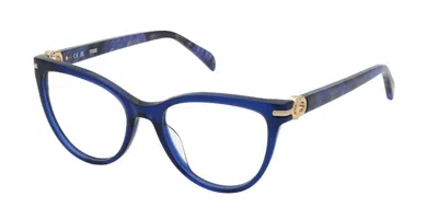 Tous Vtoc06 0892 Men's Glasses Blue Size 53 - Free Lenses - Blue Light Block Available
