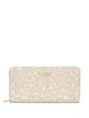 Tous Zip-around Floral Wallet In Neutral