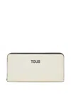 Tous Zip-around Logo Wallet In Neutral