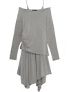 Tout A Coup Asymmetrisches Kleid In Grau
