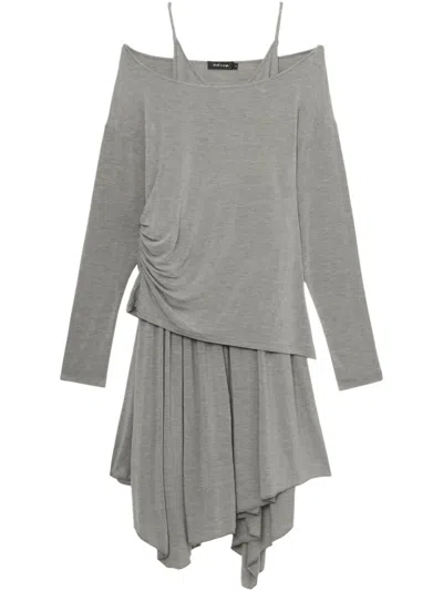 Tout A Coup Asymmetrisches Kleid In Grau