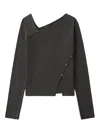 Tout A Coup Asymmetric Top In Black