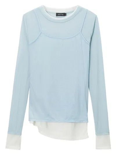 Tout A Coup Asymmetric Top In Blue