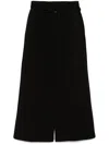 Tout A Coup Belted Wide-leg Sweatpants In Black