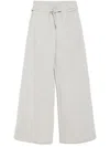 Tout A Coup Belted Wide-leg Sweatpants In Grey