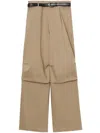 Tout A Coup Belted Wide-leg Trousers In Neutrals