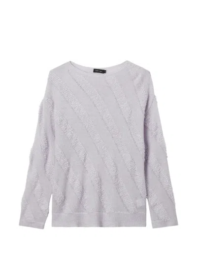 Tout A Coup Boat-neck Sweater In Gray
