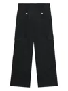 Tout A Coup Cargo-style Trousers In Schwarz