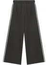 Tout A Coup Cotton-blend Track Pants In Grey