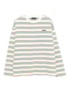Tout A Coup Cotton Striped T-shirt In Neutral