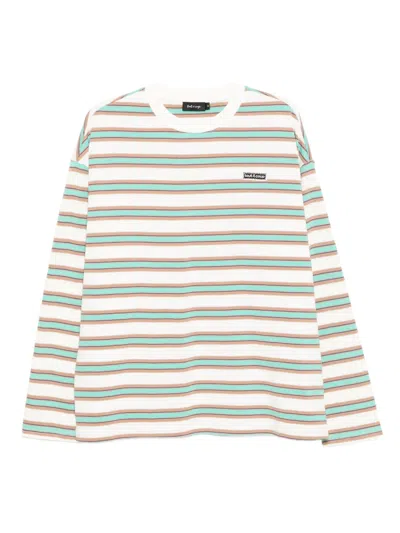 Tout A Coup Cotton Striped T-shirt In Neutral