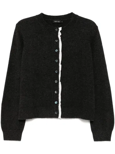 Tout A Coup Cardigan Mit Rundhalsausschnitt In Grau