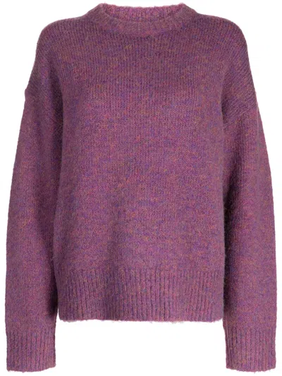 Tout A Coup Crew-neck Long-sleeve Jumper In Violett