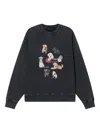 Tout A Coup Dog-print Sweatshirt In Black