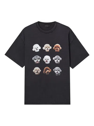 Tout A Coup Dog-print T-shirt