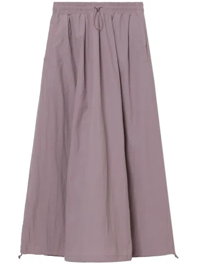 Tout A Coup Drawstring High-waisted Skirt In Pink