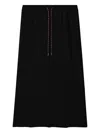 Tout A Coup Drawstring Midi Skirt In Black