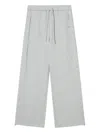Tout A Coup Drawstring Pocket Trousers In Gray