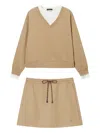 Tout A Coup Drawstring Skirt Set In Multi