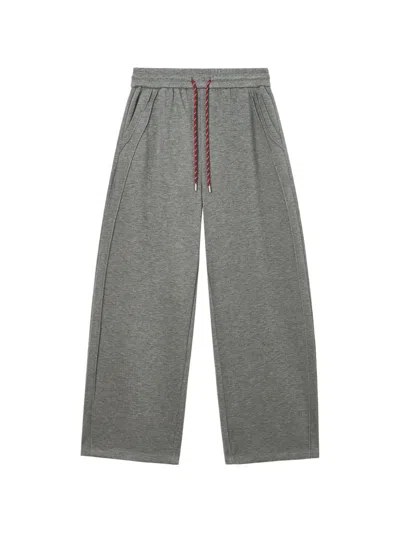 Tout A Coup Drawstring Trousers In Gray