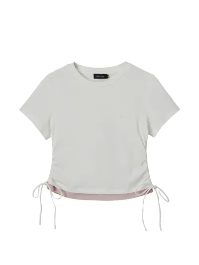 Tout A Coup Drawstring T-shirt In Gray