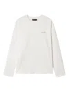 Tout A Coup Embroidered-logo Long-sleeve T-shirt In White