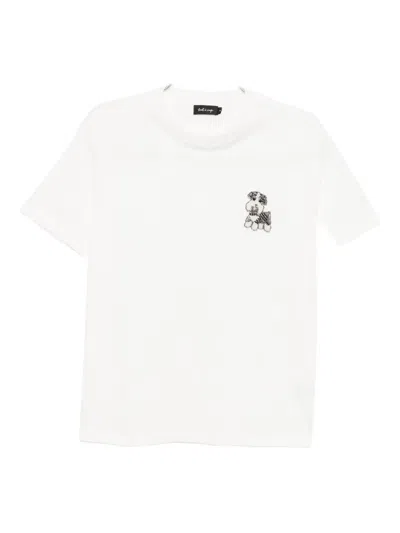 Tout A Coup Embroidered-sequin T-shirt In White