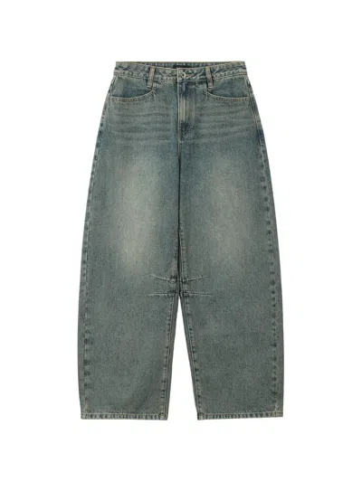 Tout A Coup Faded-effect Wide-leg Jeans In Multi