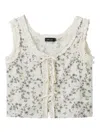 Tout A Coup Floral-print Ruffled Blouse