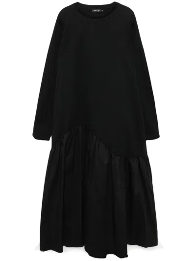 Tout A Coup Gathered Dress In Black