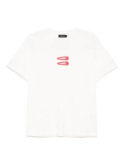Tout A Coup Graphic-print T-shirt In White