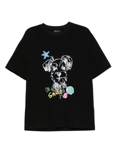 Tout A Coup Graphic-print T-shirt In Black