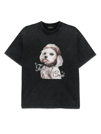Tout A Coup Graphic-print T-shirt In Grey