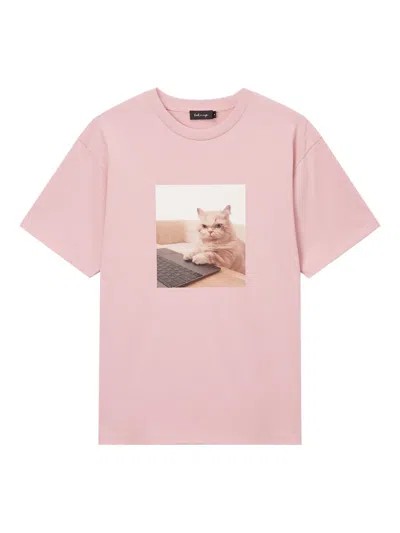 Tout A Coup Graphic Print T-shirt In Pink