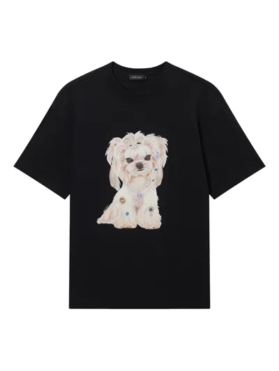 Tout A Coup Graphic Stamp T-shirt In Black