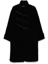 Tout A Coup High-neck Duffle Coat In Black